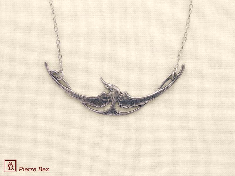 Pierre Bex Art-Nouveau necklace bird 41123-08