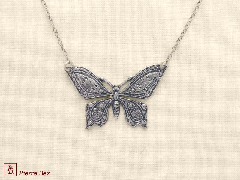 Pierre Bex Art-Nouveau necklace butterfly 41123-41