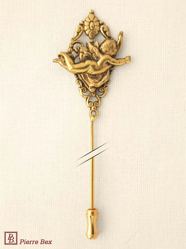 Pierre Bex Art-Nouveau hat pin cherub 44129-D5