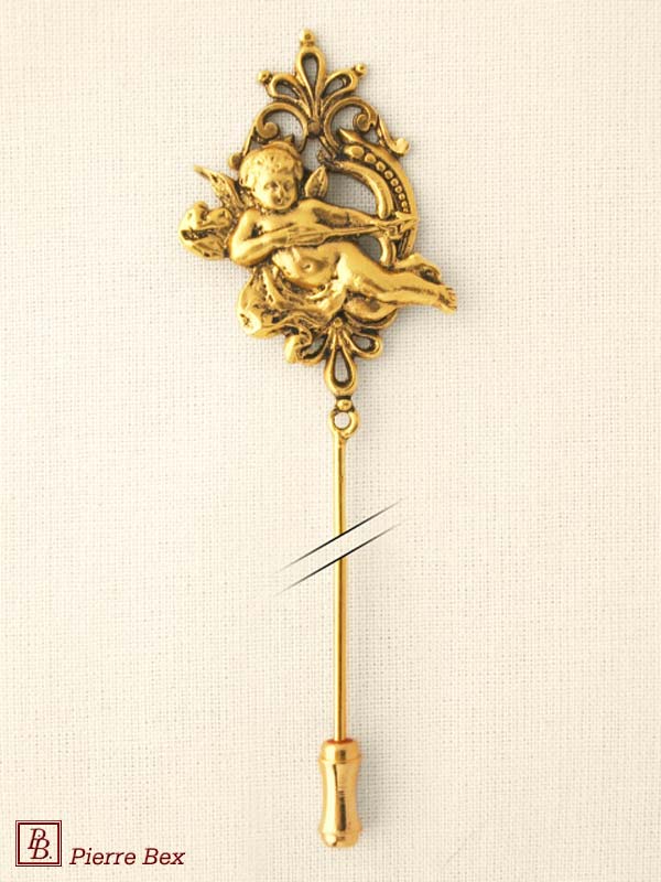 Pierre Bex Art-Nouveau hat pin cherub 44129-D7