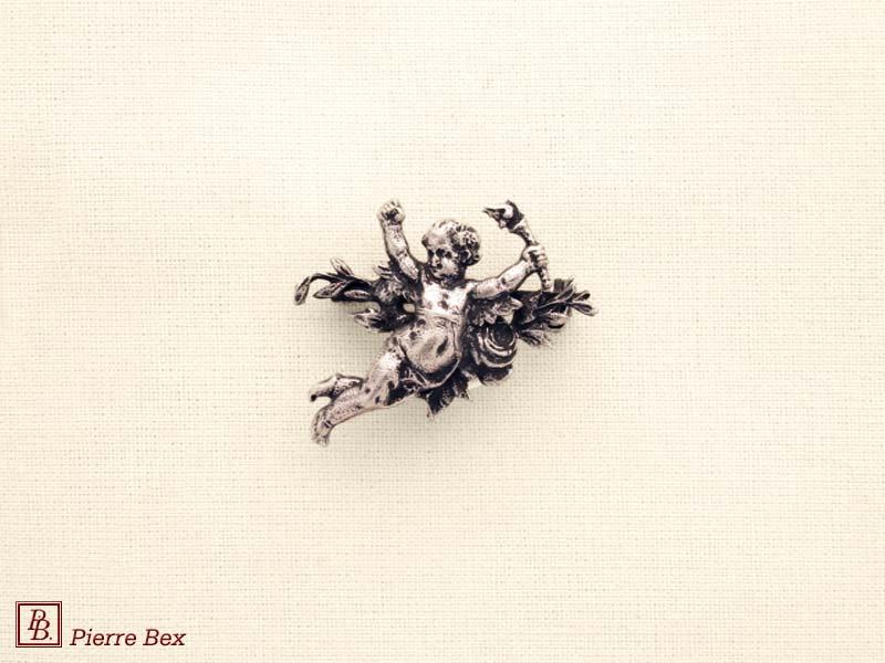 Pierre Bex Art-Nouveau brooch cherub 44146-06