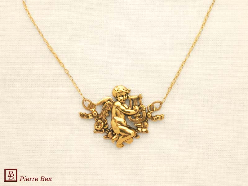 Pierre Bex Art-Nouveau necklace cherub 44154-D2