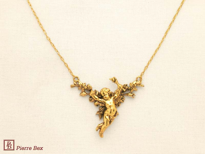 Pierre Bex Art-Nouveau necklace cherub 44154-D7