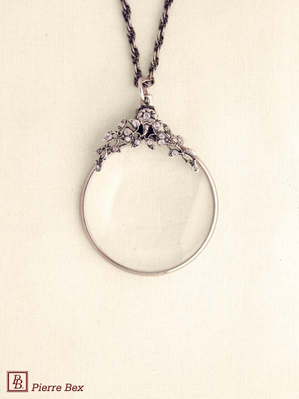 Pierre Bex Art-Deco magnifying glass necklace 45013-01