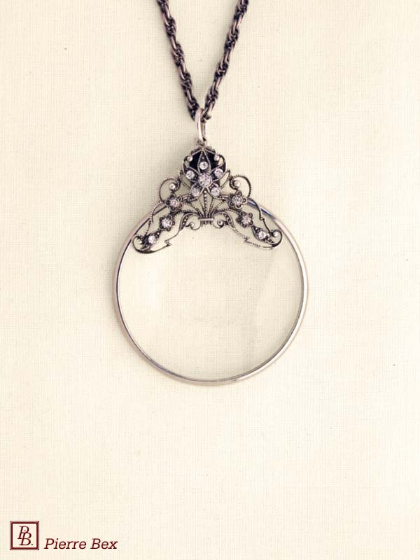 Pierre Bex Art-Deco magnifying glass necklace 45013-03