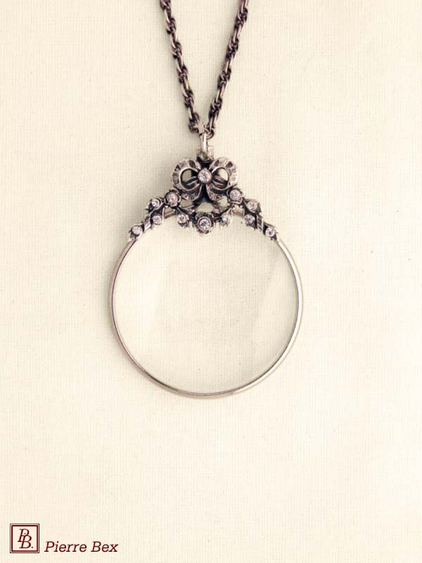 Pierre Bex Art-Deco magnifying glass necklace 45013-06
