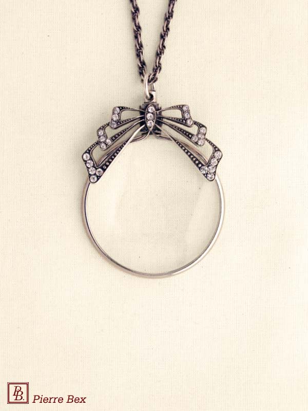 Pierre Bex Art-Deco magnifying glass necklace 45013-07