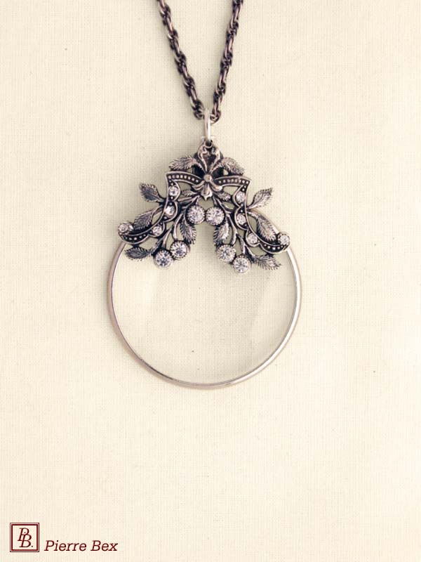 Pierre Bex Art-Deco magnifying glass necklace 45013-08