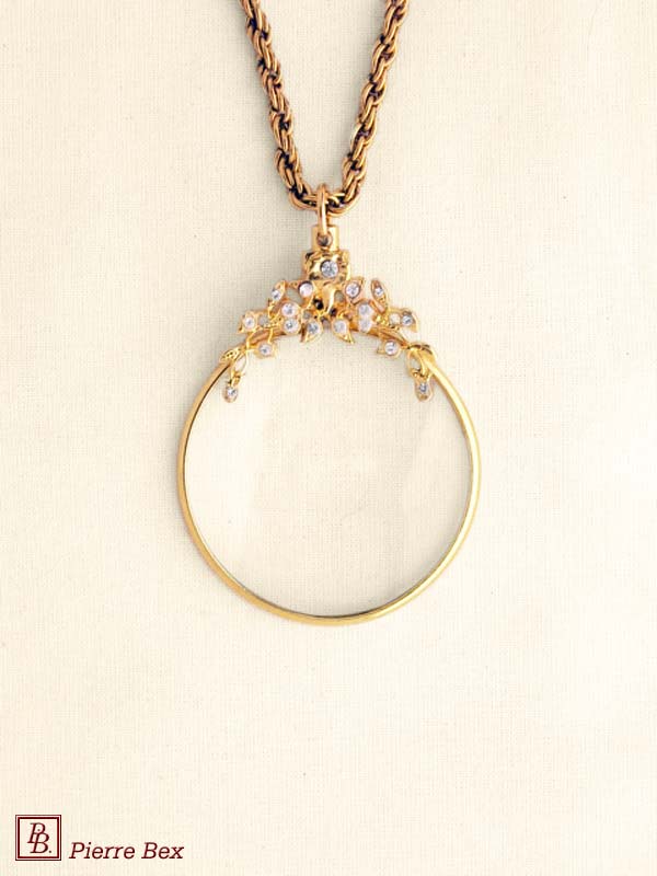 Pierre Bex Art-Deco magnifying glass necklace 45013-D1