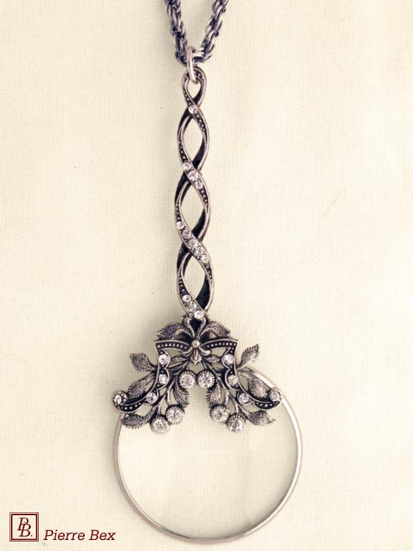 Pierre Bex Art-Deco magnifying glass necklace 45023-08