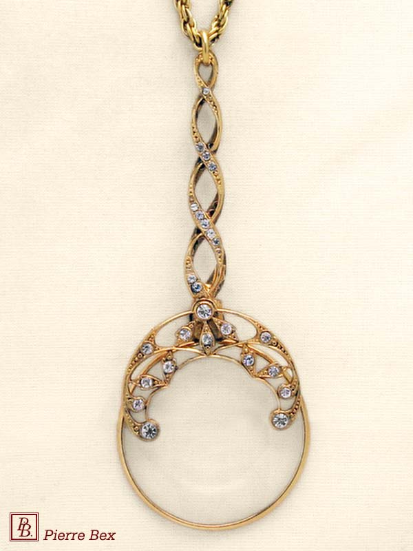 Pierre Bex Art-Deco magnifying glass necklace 45023-D4