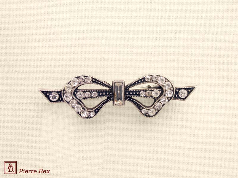 Pierre Bex Art-Deco brooch bow 45346-03
