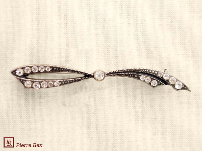 Pierre Bex Art-Deco brooch bow 45346-07