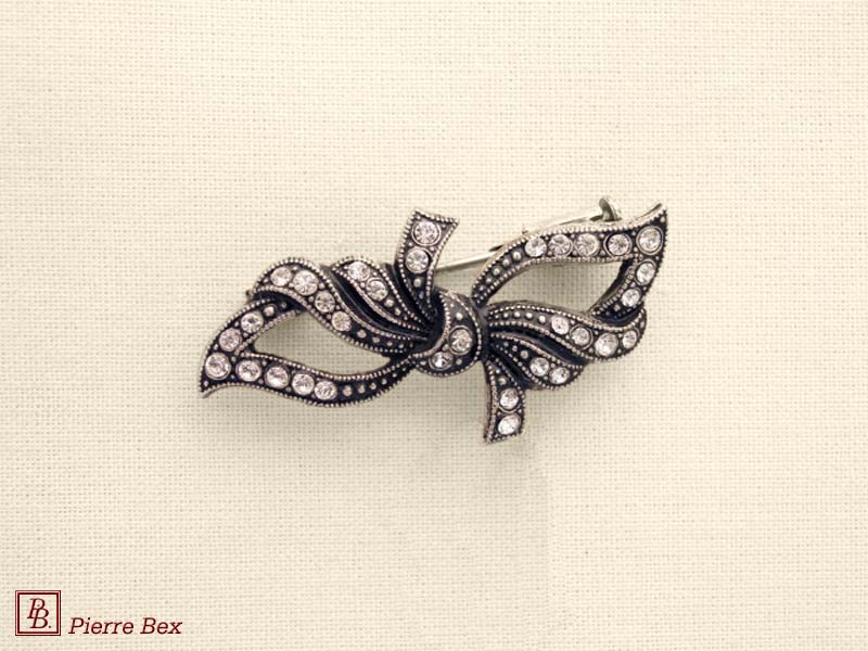 Pierre Bex Art-Deco brooch bow 45346-10