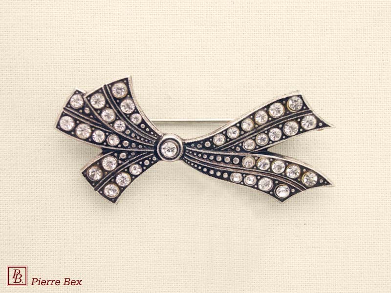 Pierre Bex Art-Deco brooch bow 45346-12