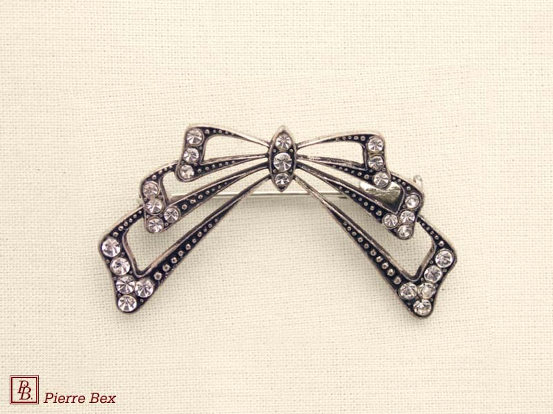 Pierre Bex Art-Deco brooch bow 45346-15