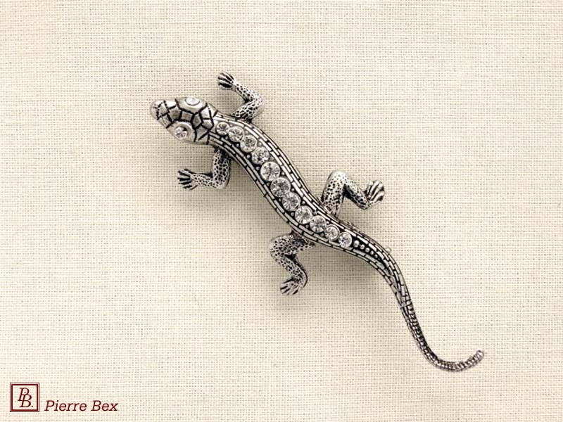 Pierre Bex Art-Deco brooch lizard 45356-03