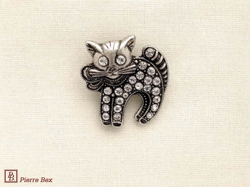 Pierre Bex Art-Deco brooch cat 45356-05