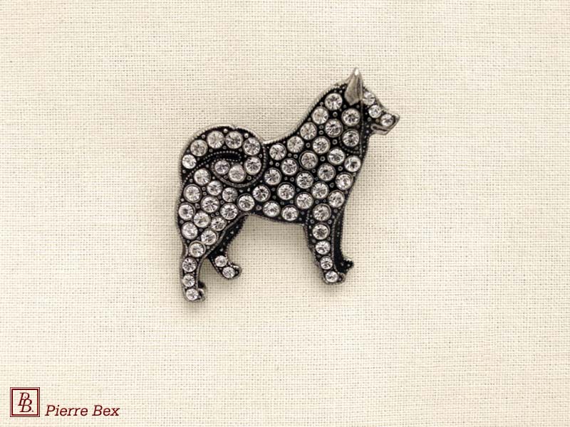Pierre Bex Art-Deco brooch samoyede 45356-06