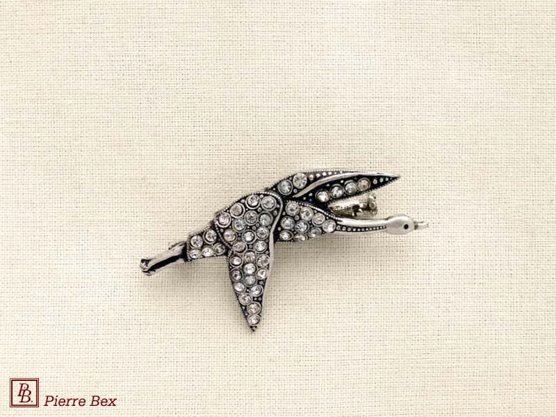 Pierre Bex Art-Deco brooch duck 45356-08