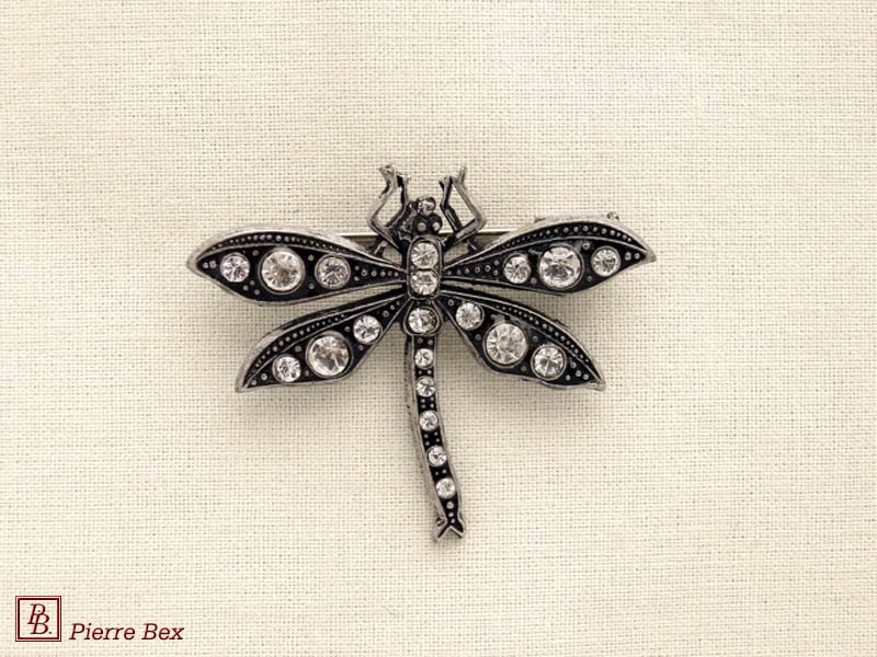 Pierre Bex Art-Deco brooch dragonfly 45356-09