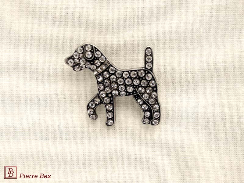 Pierre Bex Art-Deco brooch dog 45356-10