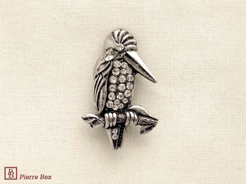 Pierre Bex Art-Deco brooch pelican 45356-11