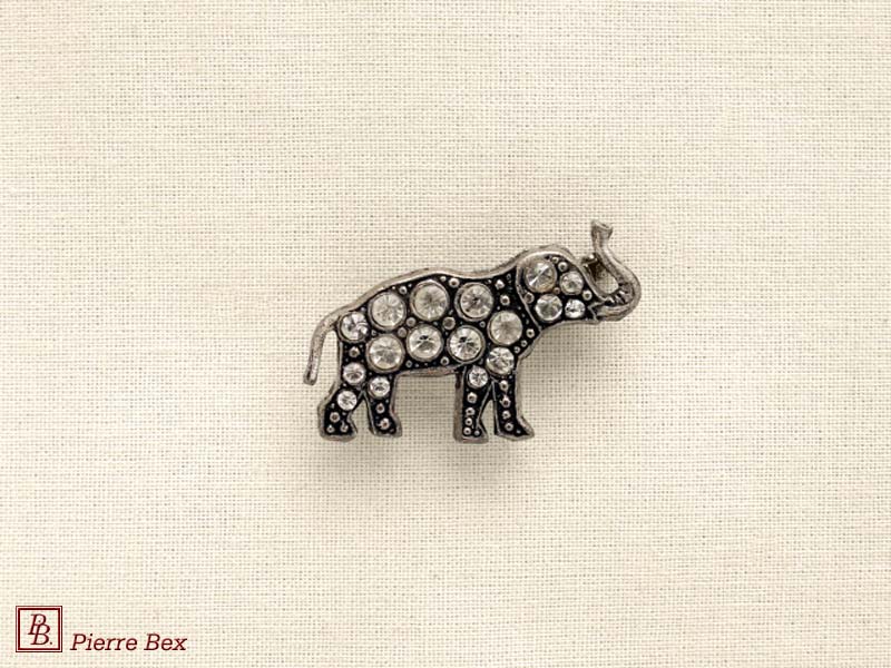Pierre Bex Art-Deco brooch elephant 45356-18