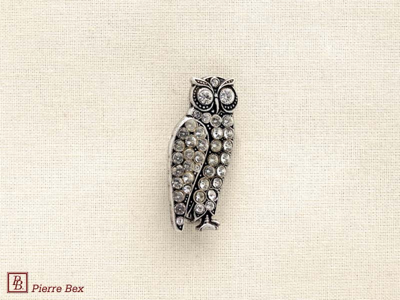 Pierre Bex Art-Deco brooch owl 45356-20