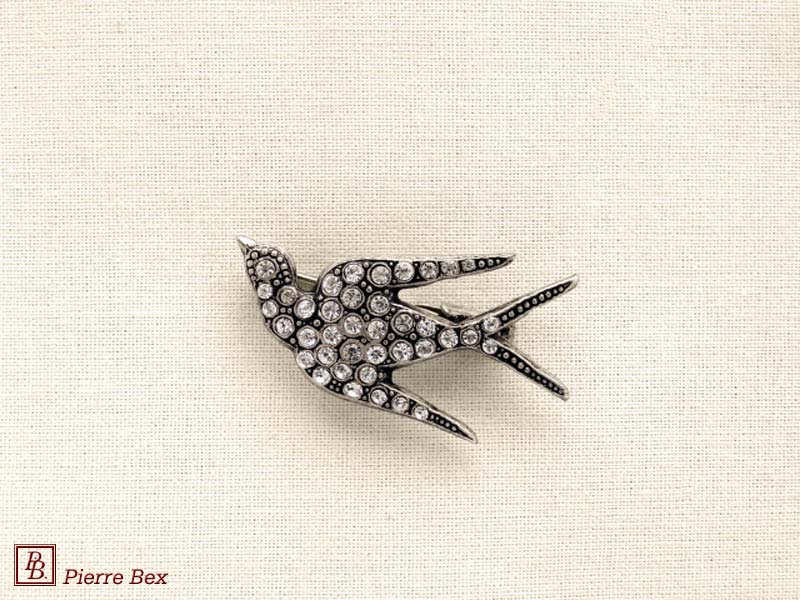 Pierre Bex Art-Deco brooch swallow 45356-21