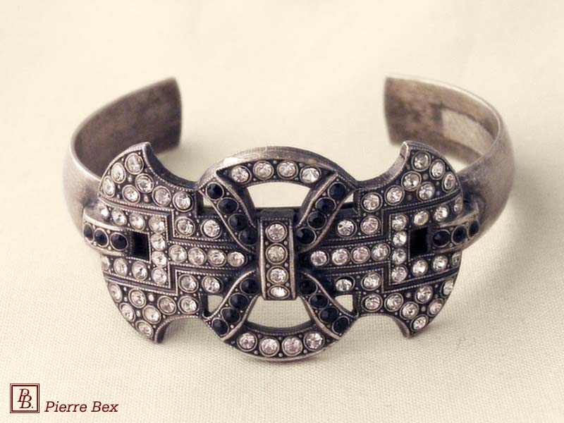 Pierre Bex Art-Deco bracelet with rhinestones 45452-01
