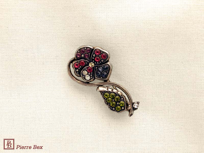 Pierre Bex Art-Deco brooch flower 45626-01