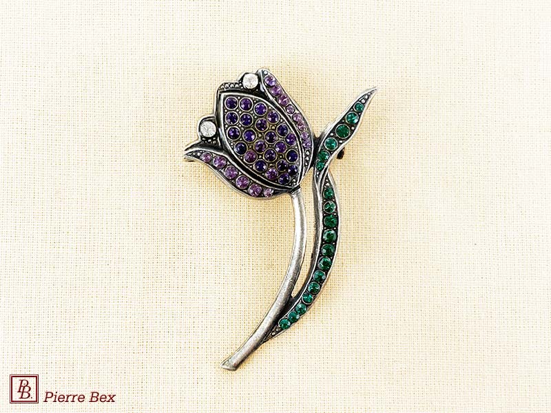 Pierre Bex Art-Deco brooch tulip 45626-02