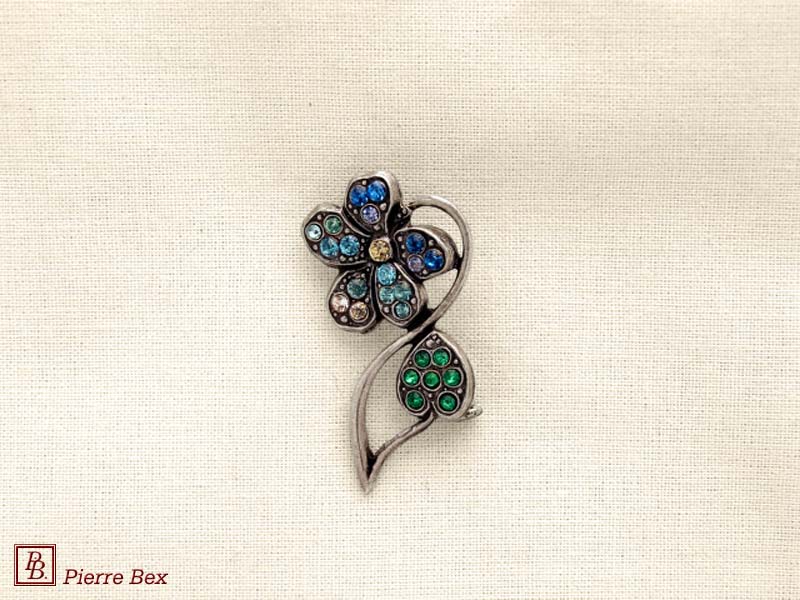 Pierre Bex Art-Deco brooch flower 45626-03