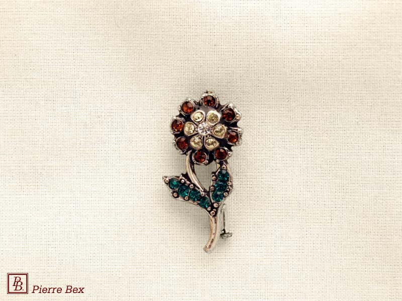 Pierre Bex Art-Deco brooch flower 45626-10