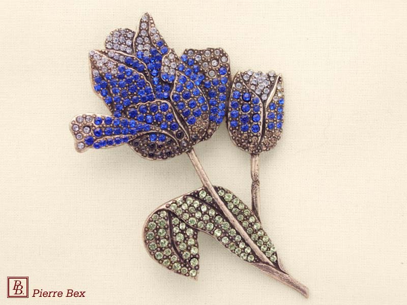 Pierre Bex Art-Deco large brooch tulip 45656-02