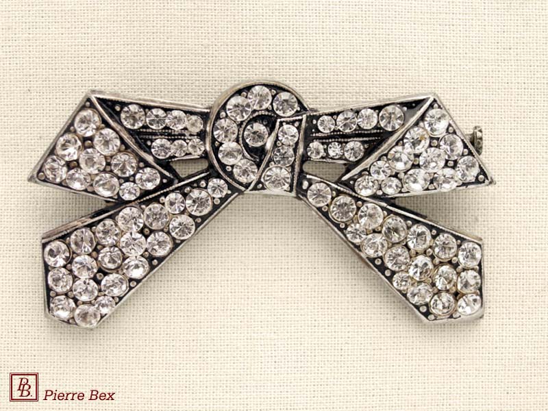 Pierre Bex Art-Deco large brooch bow 45836-04