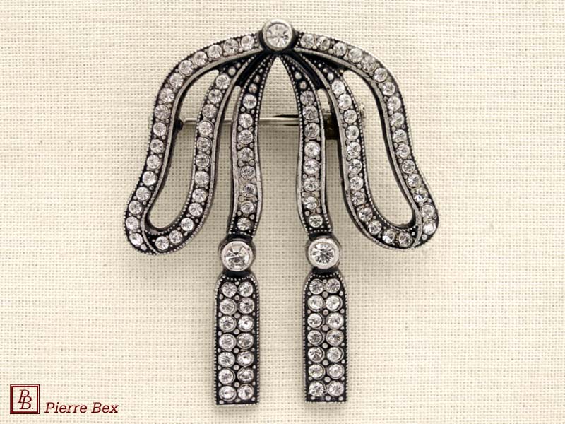 Pierre Bex Art-Deco large brooch bow 45836-07