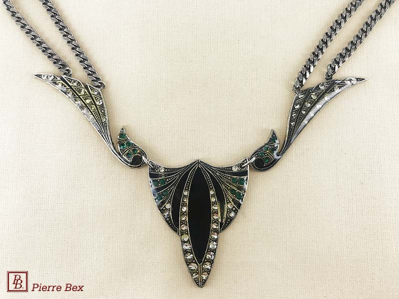 Pierre Bex Art-Deco large necklace 49254-04