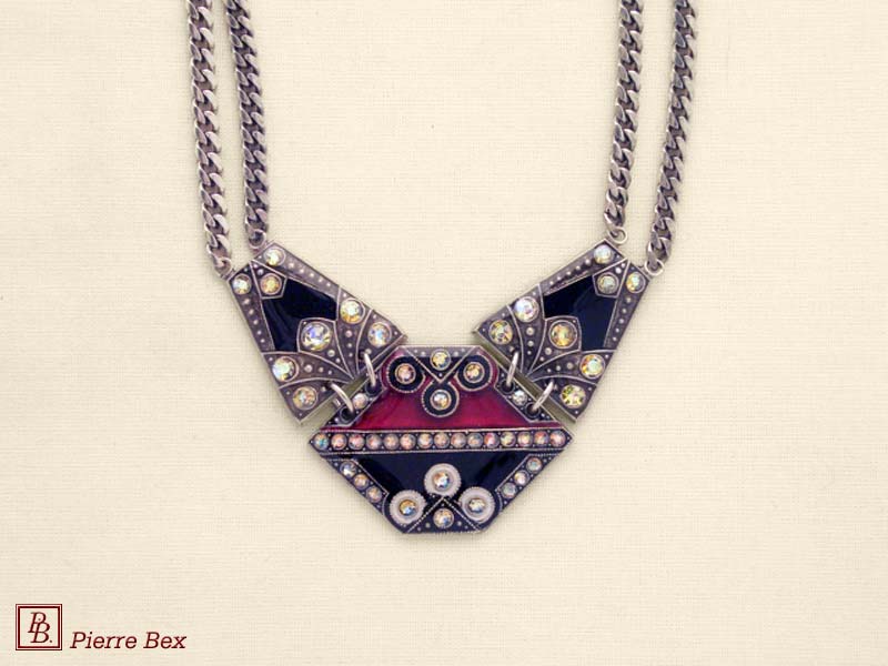 Pierre Bex Art-Deco large necklace 49254-08