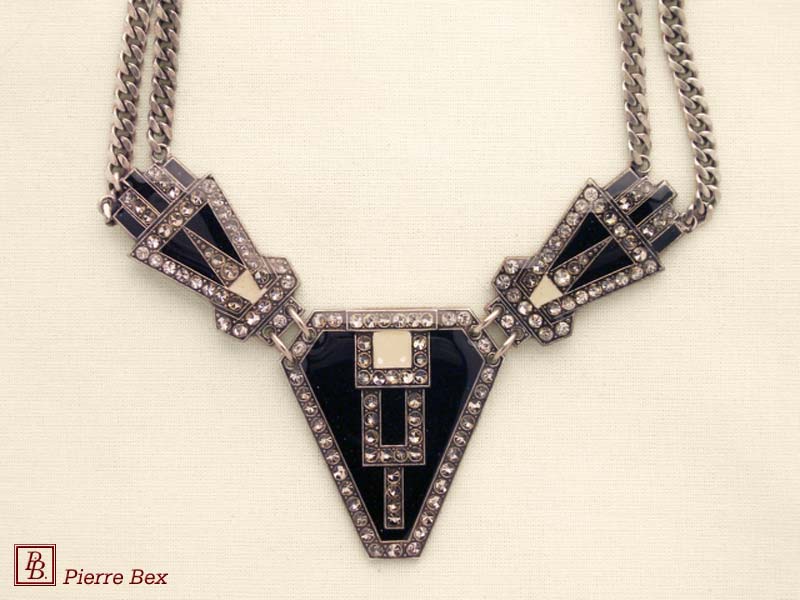 Pierre Bex Art-Deco large necklace 49254-09